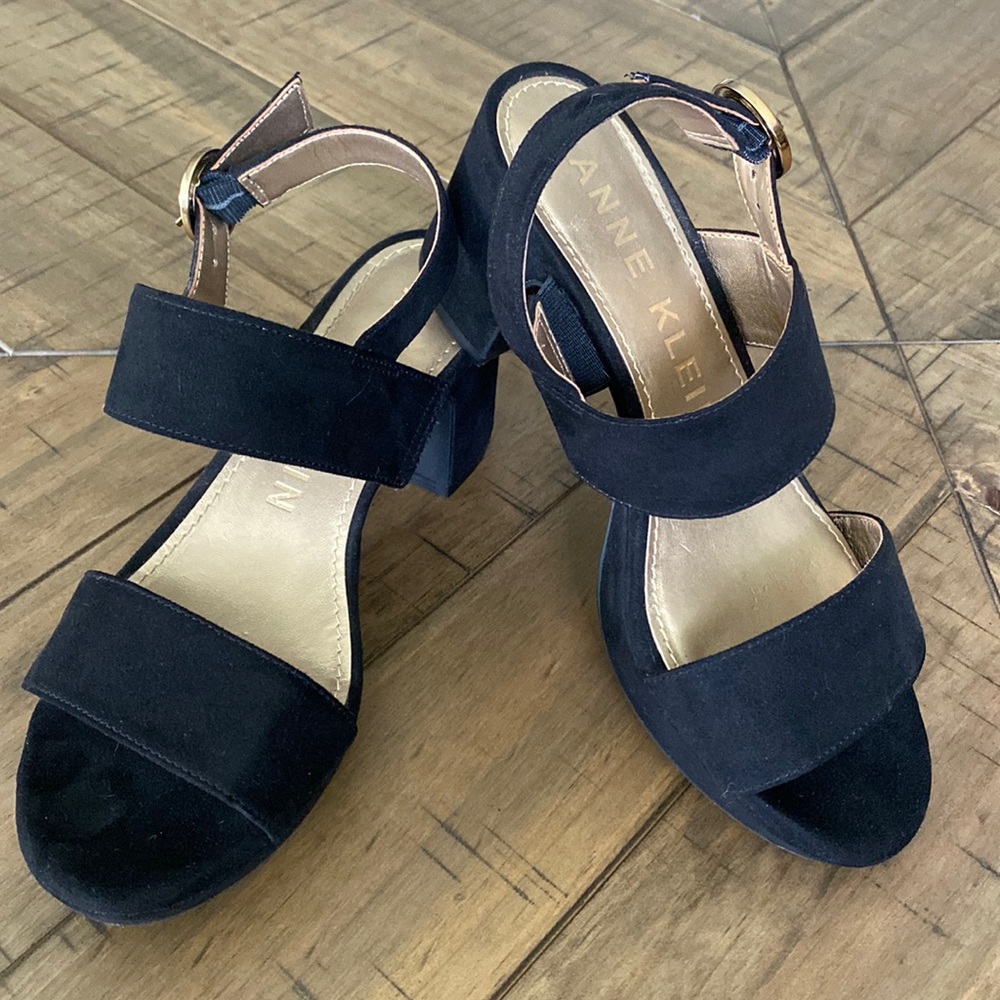 Anne Klein suede heels